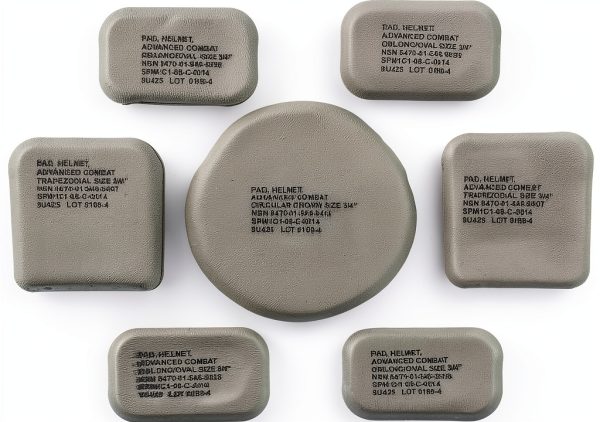 Government Contractor Helmet Pad Black ABS Medium-0