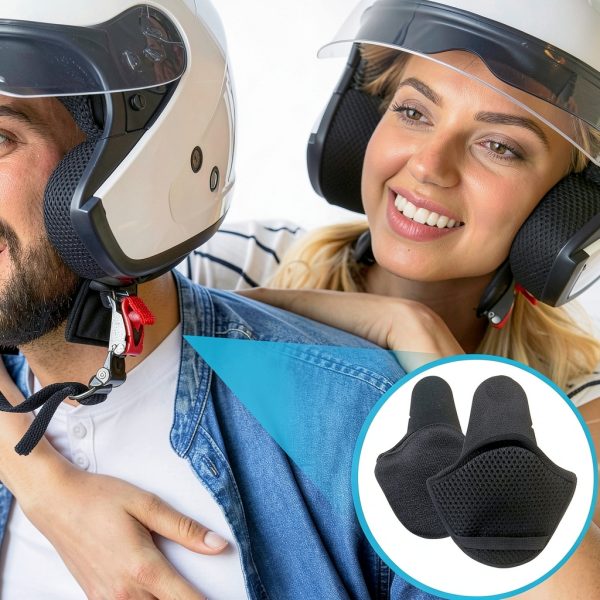 Motorcycle Helmet Earmuffs Generic Soft Comfort-3