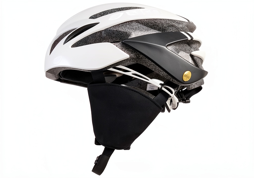 Wind-Blox cycling ear warmers on a helmet