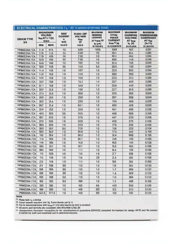 Chanzon TVS Diodes P6KE33CA 600W 33V DO-15 Pack of 50 Axial-2