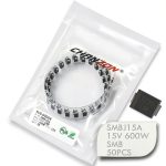 SMBJ15A TVS Diode Pack 50pcs Chanzon 600W 15V Unidirectional-0
