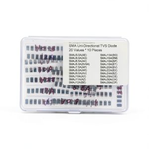 20 Values * 10 Pieces SMA 400W TVS Uni-Directional Surface Mount ESD Protection Diodes Kit-0