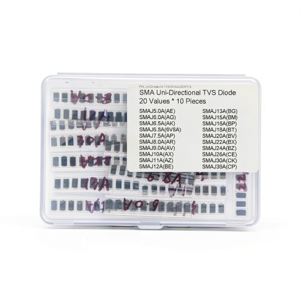 20 Values * 10 Pieces SMA 400W TVS Uni-Directional Surface Mount ESD Protection Diodes Kit-0