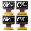 4Pcs 0.96in Light Emitting Diode LCD Display 30PIN SPI or IIC Irface 30PIN Thin and Flexible LCD Display(White Displaying)-0