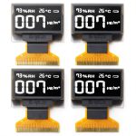 4Pcs 0.96in Light Emitting Diode LCD Display 30PIN SPI or IIC Irface 30PIN Thin and Flexible LCD Display(White Displaying)-0