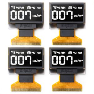 4Pcs 0.96in Light Emitting Diode LCD Display 30PIN SPI or IIC Irface 30PIN Thin and Flexible LCD Display(White Displaying)-0