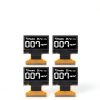 4Pcs 0.96in Light Emitting Diode LCD Display 30PIN SPI or IIC Irface 30PIN Thin and Flexible LCD Display(White Displaying)-4