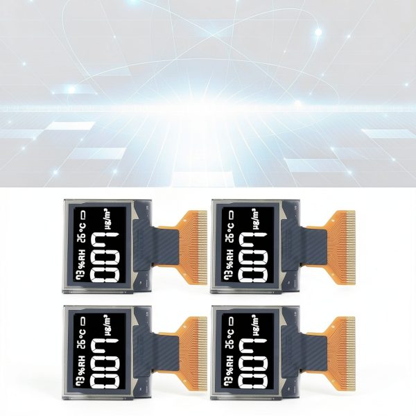 4Pcs 0.96in Light Emitting Diode LCD Display 30PIN SPI or IIC Irface 30PIN Thin and Flexible LCD Display(White Displaying)-3